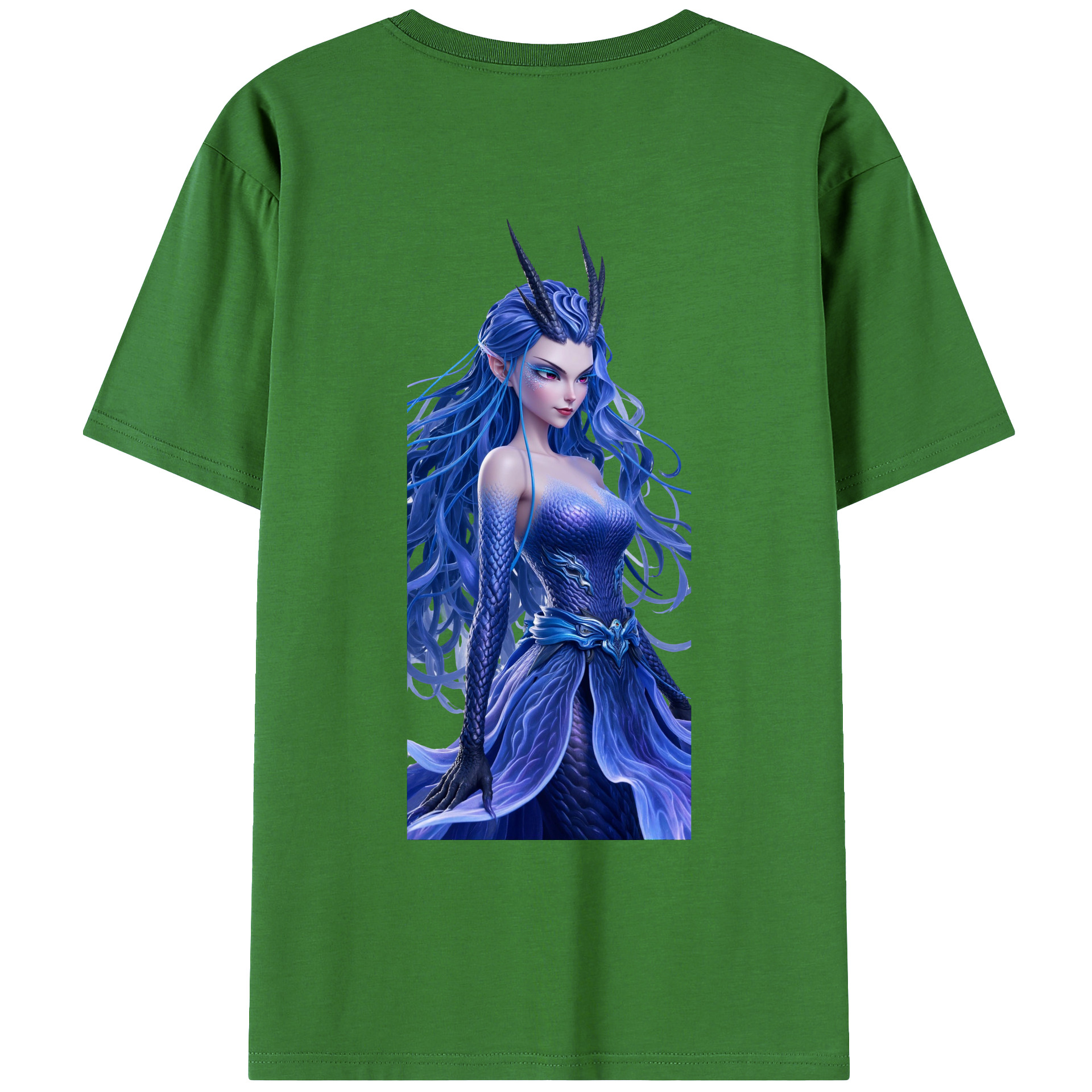 （画像用） Ne Zha 2 ナタ 魔童の大暴れ レディース半袖Tシャツ(バックプリント)
